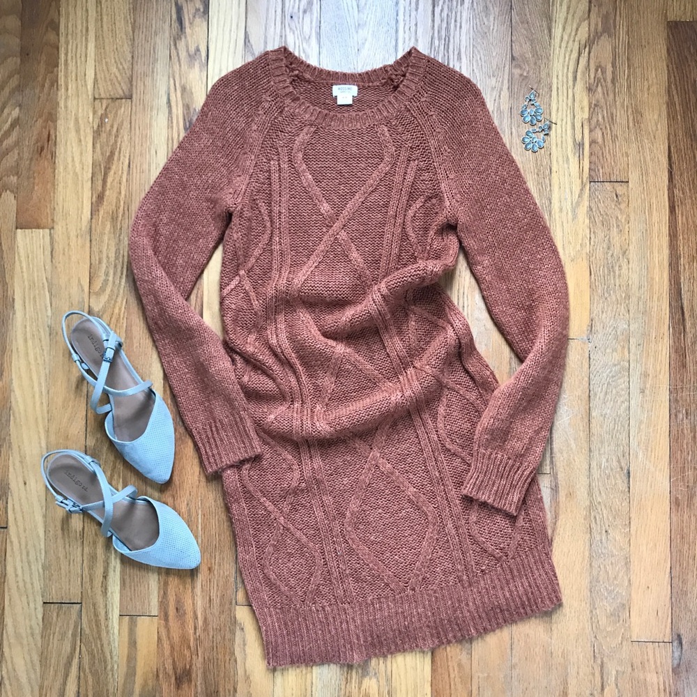 Merona Pumpkin Sweater Dress